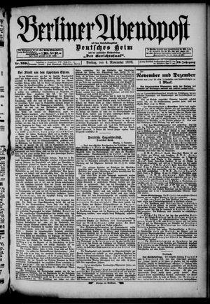 Berliner Abendpost vom 04.11.1898