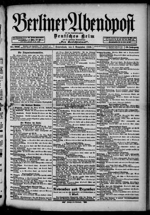 Berliner Abendpost vom 05.11.1898
