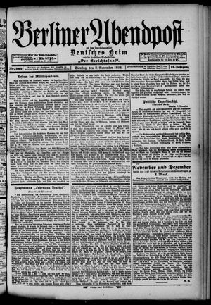 Berliner Abendpost vom 08.11.1898