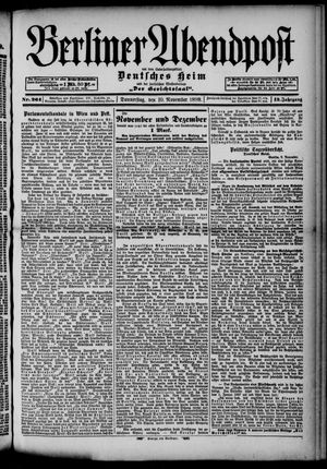 Berliner Abendpost vom 10.11.1898
