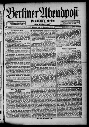Berliner Abendpost vom 15.11.1898
