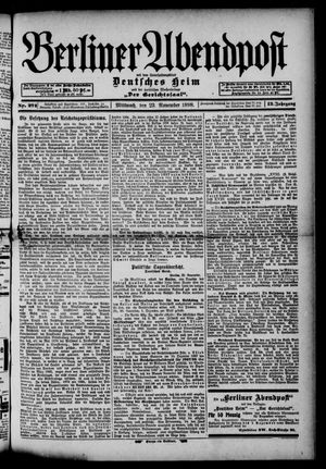 Berliner Abendpost vom 23.11.1898