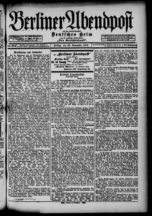 Berliner Abendpost vom 25.11.1898