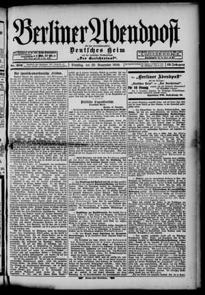 Berliner Abendpost vom 29.11.1898
