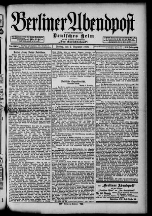 Berliner Abendpost vom 02.12.1898