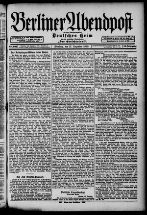 Berliner Abendpost vom 13.12.1898