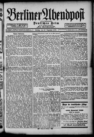 Berliner Abendpost vom 16.12.1898