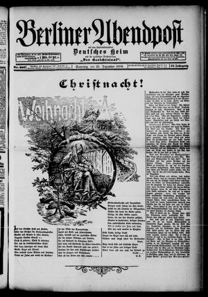 Berliner Abendpost vom 25.12.1898