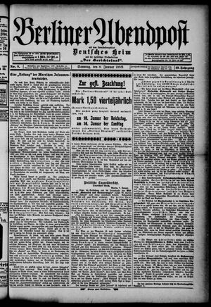Berliner Abendpost vom 08.01.1899