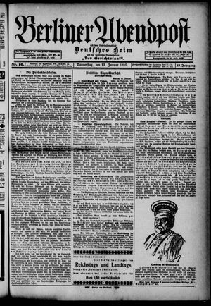 Berliner Abendpost vom 12.01.1899