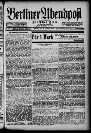 Berliner Abendpost vom 20.01.1899