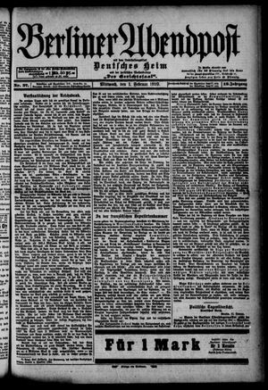 Berliner Abendpost vom 01.02.1899