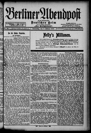 Berliner Abendpost vom 09.02.1899