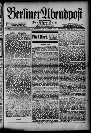 Berliner Abendpost vom 11.02.1899