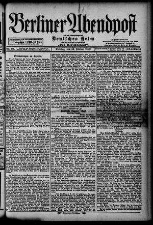 Berliner Abendpost vom 14.02.1899
