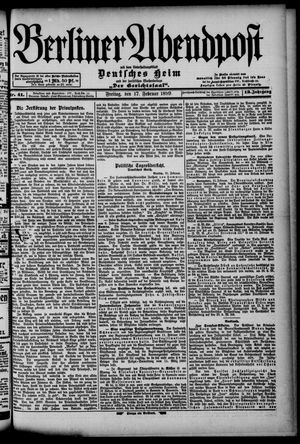 Berliner Abendpost vom 17.02.1899