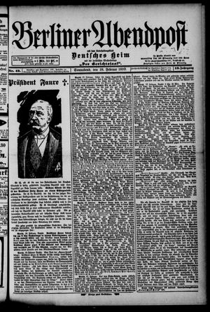 Berliner Abendpost vom 18.02.1899