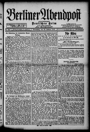 Berliner Abendpost on Feb 23, 1899