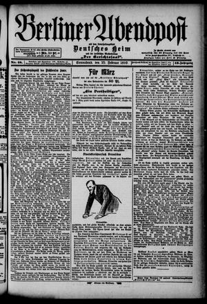 Berliner Abendpost vom 25.02.1899