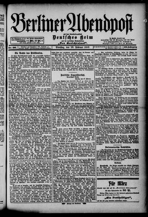 Berliner Abendpost vom 28.02.1899