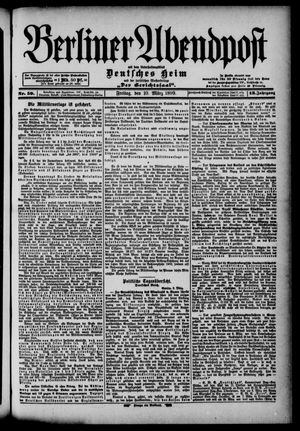 Berliner Abendpost vom 10.03.1899