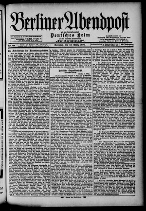 Berliner Abendpost vom 12.03.1899