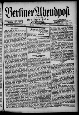 Berliner Abendpost on Mar 17, 1899