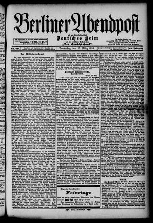 Berliner Abendpost vom 23.03.1899