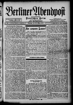 Berliner Abendpost vom 26.03.1899