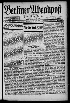 Berliner Abendpost vom 02.04.1899