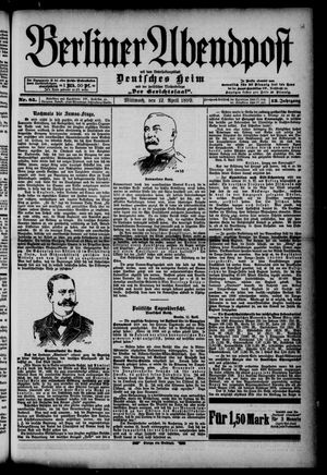 Berliner Abendpost vom 12.04.1899