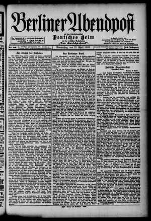 Berliner Abendpost vom 13.04.1899