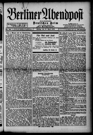 Berliner Abendpost vom 21.04.1899