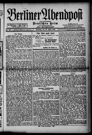 Berliner Abendpost vom 23.04.1899