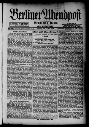 Berliner Abendpost vom 02.05.1899