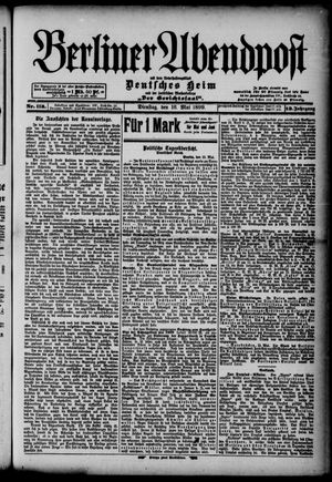 Berliner Abendpost vom 16.05.1899