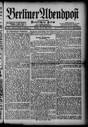 Berliner Abendpost vom 19.05.1899