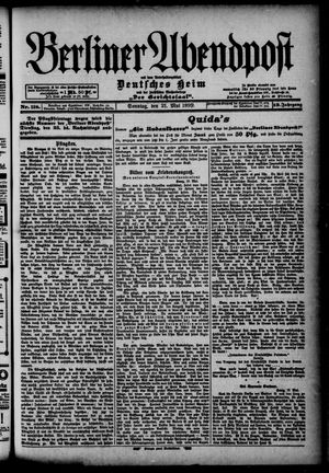 Berliner Abendpost vom 21.05.1899