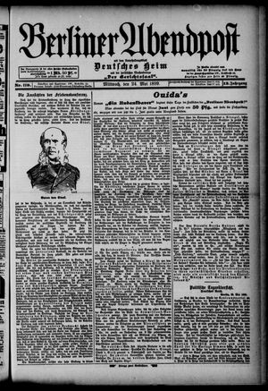 Berliner Abendpost vom 24.05.1899