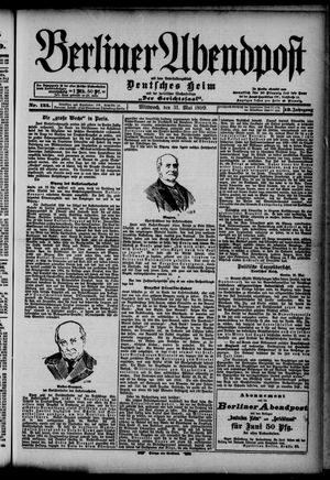 Berliner Abendpost vom 31.05.1899