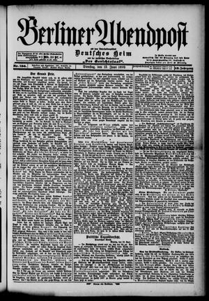 Berliner Abendpost vom 13.06.1899