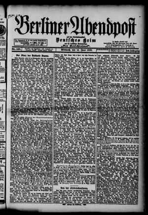 Berliner Abendpost vom 14.06.1899