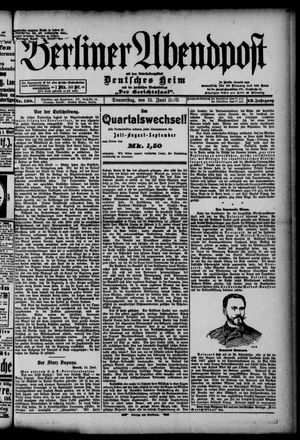 Berliner Abendpost vom 15.06.1899