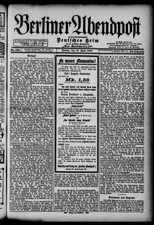 Berliner Abendpost vom 16.06.1899