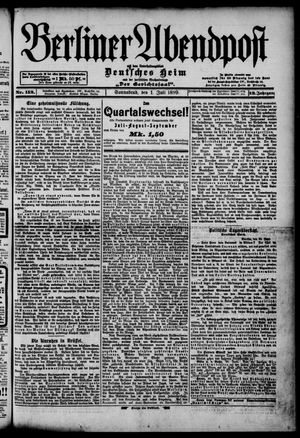 Berliner Abendpost vom 01.07.1899