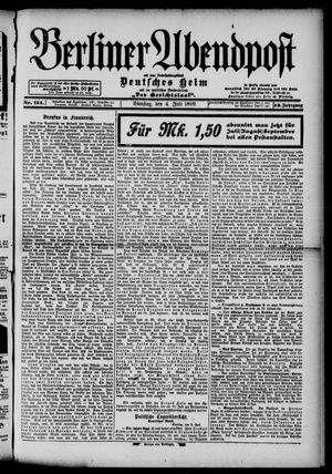 Berliner Abendpost on Jul 4, 1899