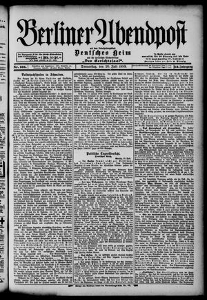 Berliner Abendpost vom 20.07.1899