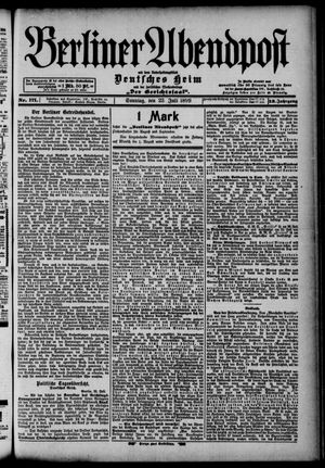 Berliner Abendpost vom 23.07.1899
