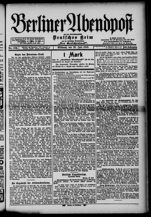 Berliner Abendpost vom 26.07.1899