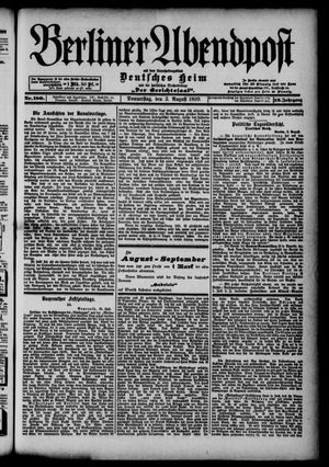 Berliner Abendpost vom 03.08.1899